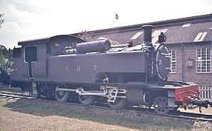 KUR 327 preserved at Nairobi Railway Museum, 2005