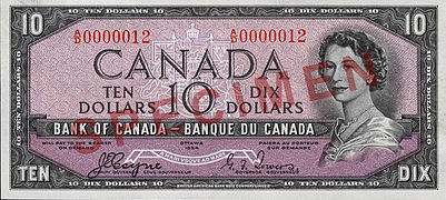 $10 banknote, "Devil's Head" printing