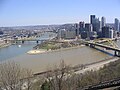 Pittsburgh's Point from the top of the Duquesne Incline