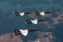 Northrop T-38C formation from the 50th Flying Training Squadron based at Columbus AFB.