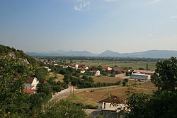 Panoramic view from mount Zelengora of Vitina