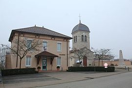 Town hall and church