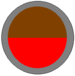 A two toned circular organisational symbol