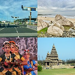 The town of Mahabalipuram