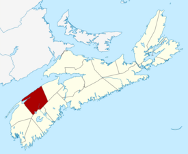 Location of Annapolis County, Nova Scotia