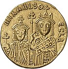 Thekla (right) with her brother Michael III