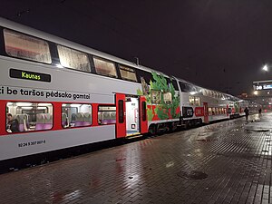 Train to Kaunas, platform view
