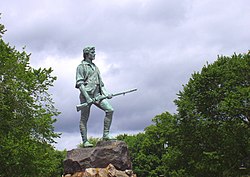 The Lexington Minuteman statue in Lexington