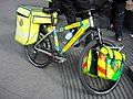 A paramedic bicycle operated by the London Ambulance Service