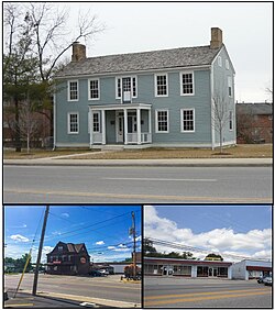 Top: The Fairfax House, Bottom Left: Trainwreck Saloon, Bottom Right: Former Rock Hill City Hall
