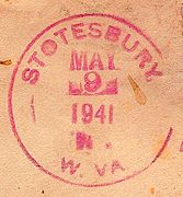 Stotesbury postmark