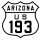 U.S. Route 193 marker