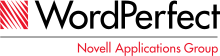 Logo of WordPerfect, Novell Applications Group