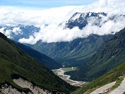 View of Yumthang Valley of Flowers Sanctuary