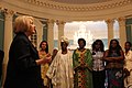 Image 3In 2012, Ambassador-at-Large for Global Women's Issues Melanne Verveer greets participants in an African Women's Entrepreneurship Program at the State Department in Washington, D.C. (from Entrepreneurship)