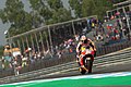 Dani Pedrosa riding his Repsol Honda in the 2018 Thailand motorcycle Grand Prix at Buriram International Circuit
