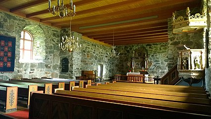 Interior of Logtun Church
