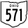 State Route 571 marker