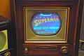 Image 18RCA CT-100 at the SPARK Museum of Electrical Invention playing Superman. The RCA CT-100 was the first mass-produced color TV set. (from Color television)