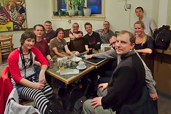 Seattle Wikipedia meetup at Café Allegro, 2014-10-15