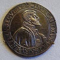 Thaler coin, Lübeck, 1537