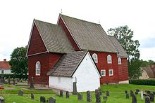 Tidersrum Church, the oldest wooden church in Sweden