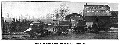 Probably the earliest internal combustion narrow gauge locomotive, the 1902 Blake loco