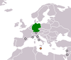 Location map for Germany and Malta.