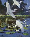Frank Weston Benson, Great White Herons, 1923