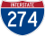Future Interstate 274 marker