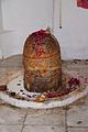 Shiva lingam in the temple.