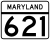 Maryland Route 621 marker