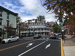 Main Street in Doylestown in October 2017