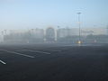 Foggy morning at the Mall del Norte