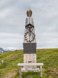 Schwarzenberg Memorial on the peak of Plattenkogel Mountain
