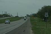 US 181 near its northern terminus southeast of San Antonio