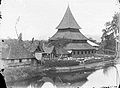 Bingkudu Mosque with surrounding pond and buildings during 1890–1916