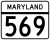 Maryland Route 569 marker