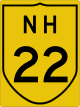 National Highway 22 shield}}