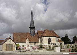 The church in Thennelières