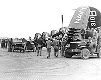 Refuelling F4U Corsairs, 15 July 1952