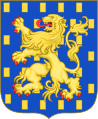 Arms of the House of Nassau, of which the Princes of Orange were a cadet (the Ottonian) branch.