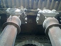 Columns at chaitya entrance