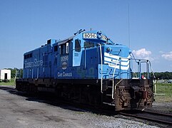 ESHR 8096, a GP10, named the "Cape Charles" was parked at the headquarters in Cape Charles, VA.