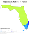 Image 30Köppen climate classification map of Florida. (from Geography of Florida)