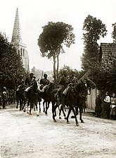 Indian Cavalry marches through Estrée-Blanche