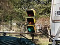 A 3M Model 131 traffic signal in a private traffic signal collection