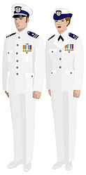 Dinner Dress White (Authorized for commodores and chaplains only)
