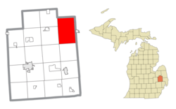 Location within Lapeer County