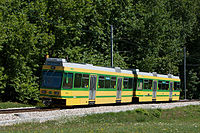 Control trailer 552 and motor tram 504 in service in 2010